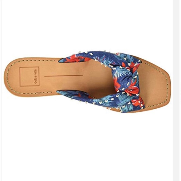 Dolce Vita Haviva Blue Multi Color Sandal💥2 SIZES - Picture 1 of 6